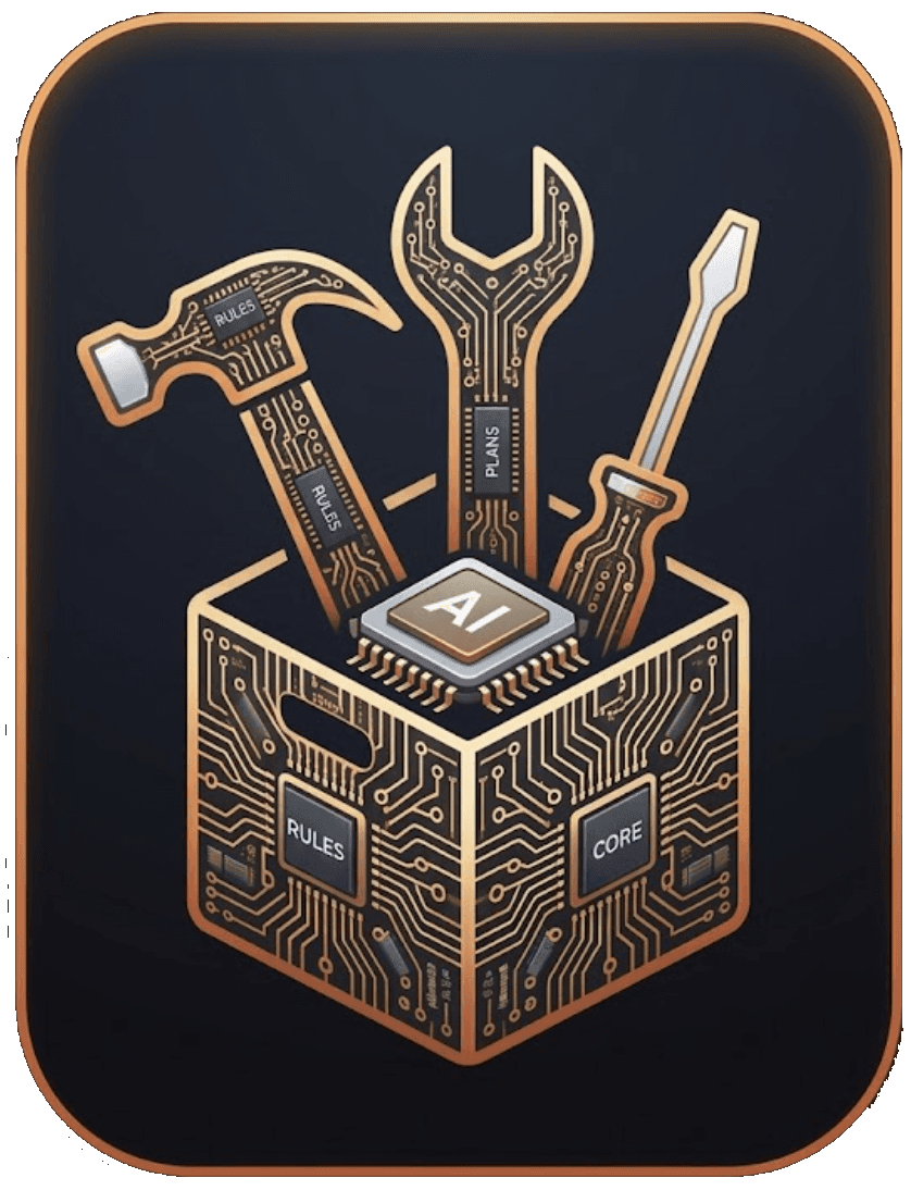 AI-powered compliance toolkit — circuit-board toolbox with rules, plans, and core modules